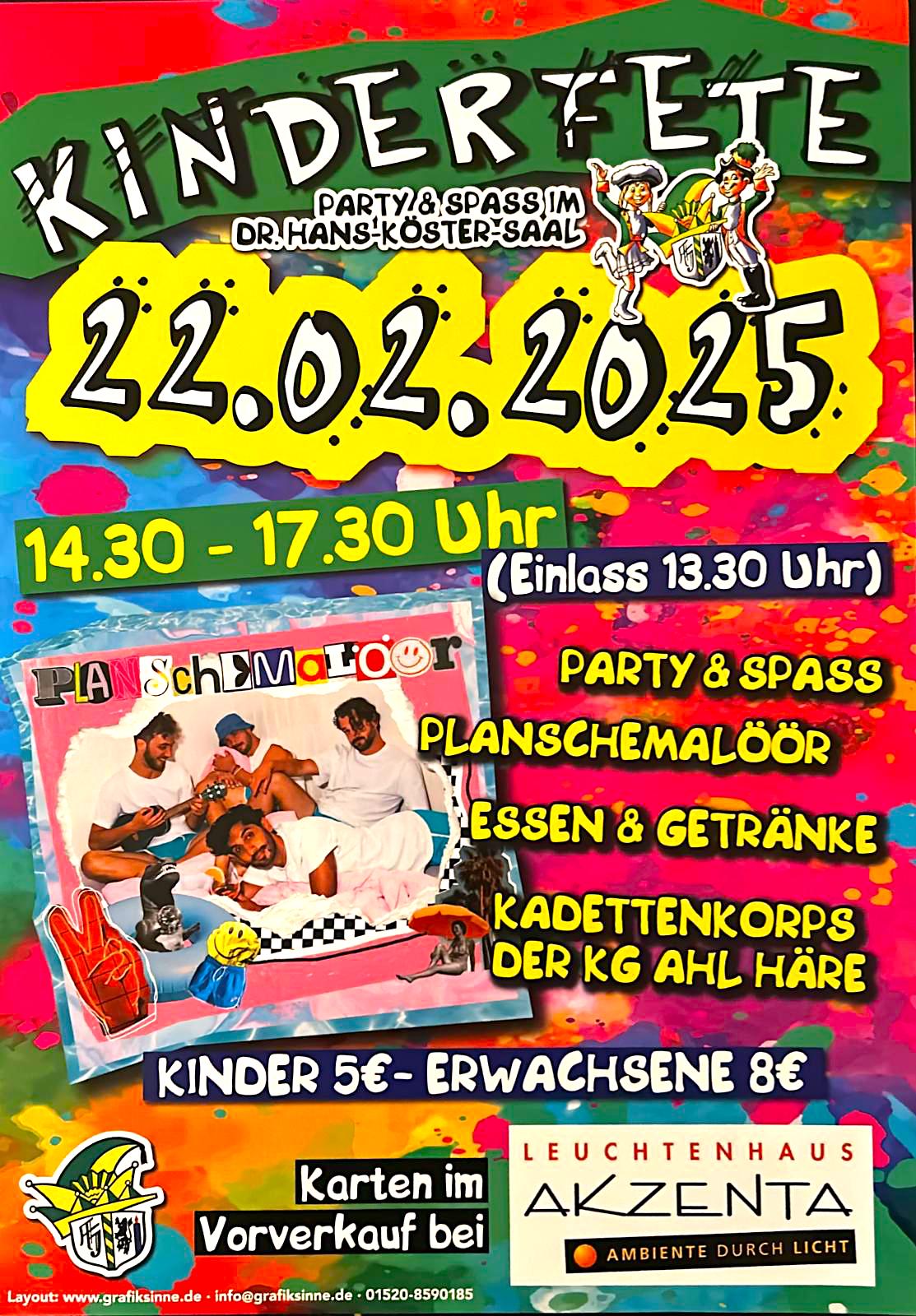 Unsere Kinderfete startet am 28.02.2025 im Köstersaal in Pulheim ♥️