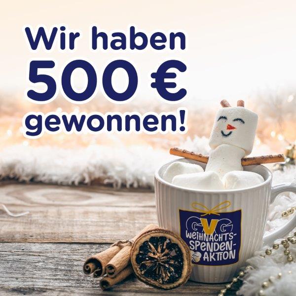 GVG-Weihnachtsspendenaktion: 10 x 500 Euro für Vereine in der Region