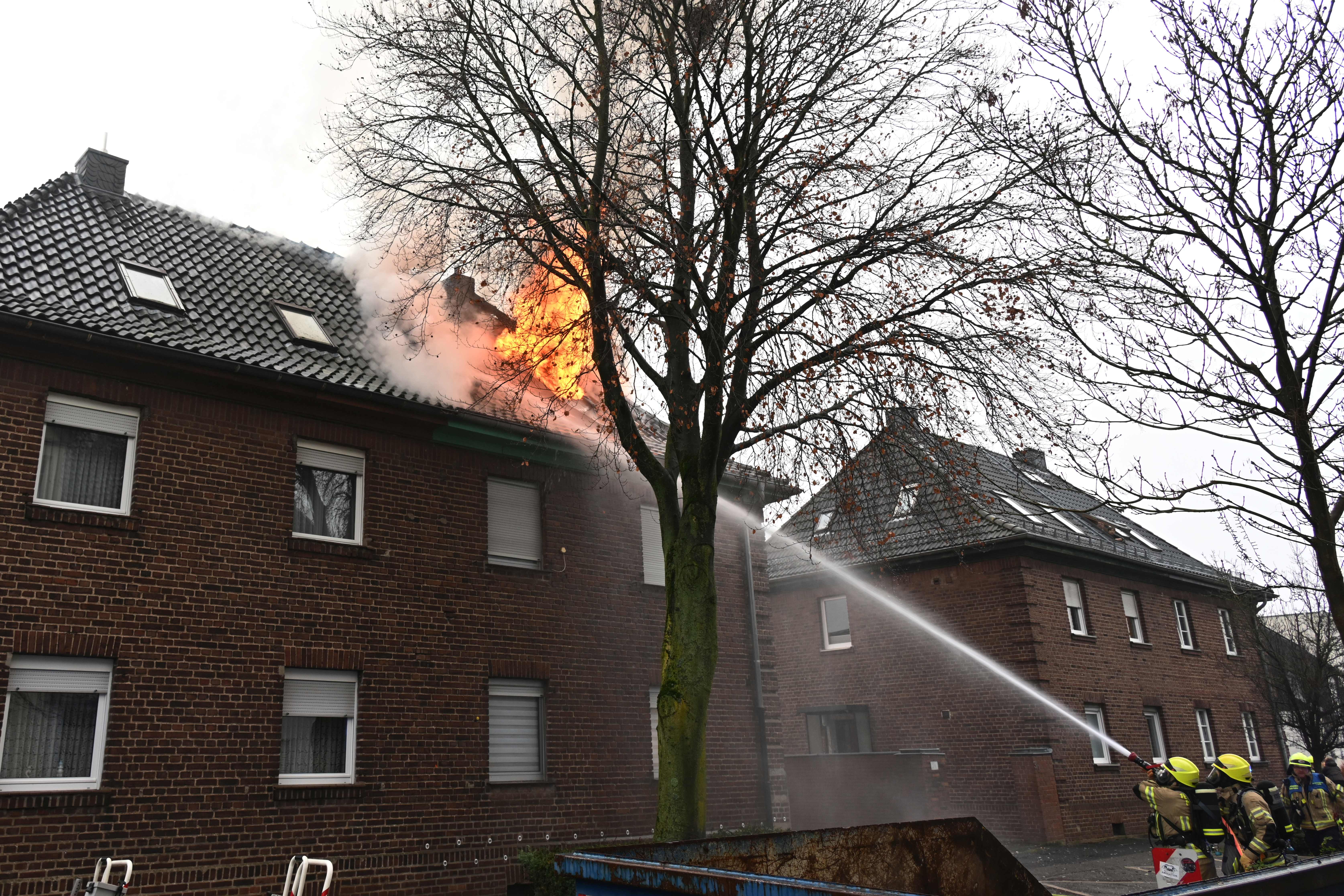 Dachstuhlbrand in Pulheim